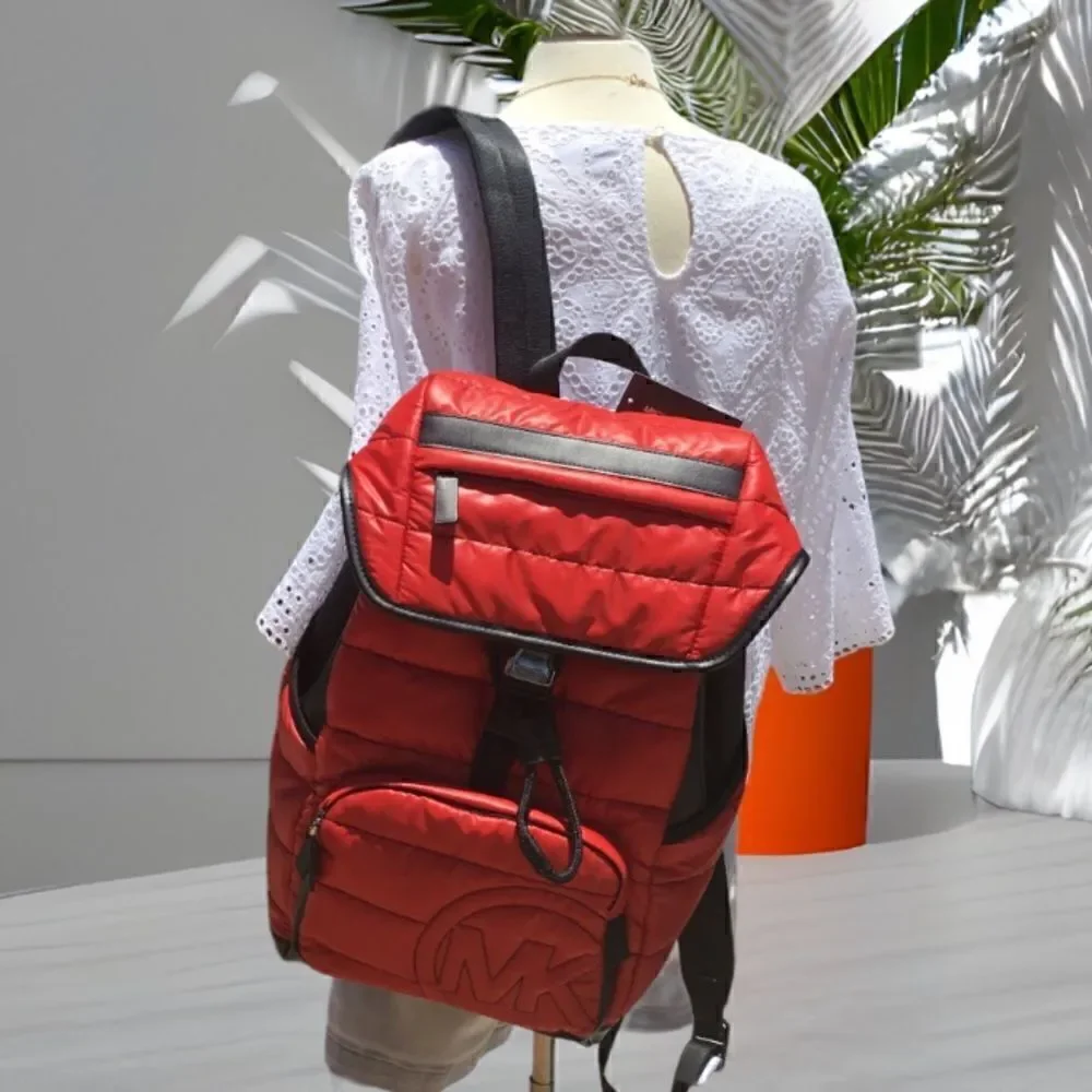 MICHAEL KORS BROOKLYN QUILTY LARGE BACKPACK LAPTOP SCHOOL WORK VACATION TRAVEL